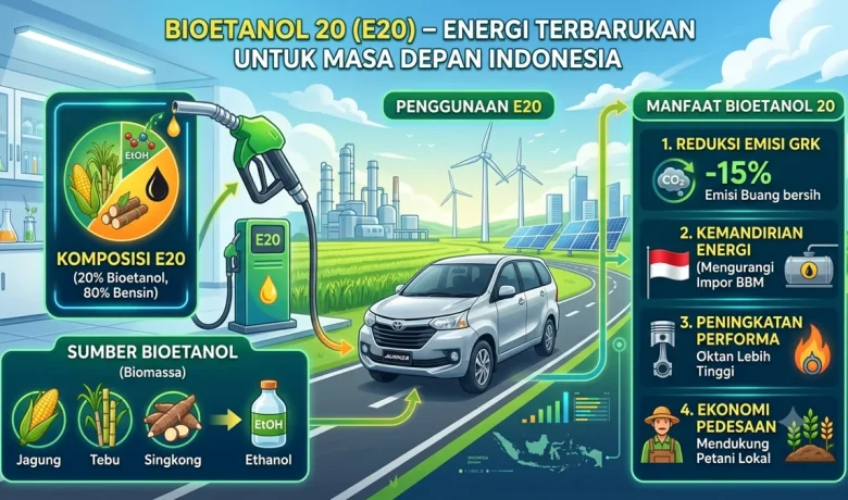New Policy: Pemerintah Uji Coba Bioetanol E20, Siap Kurangi Ketergantungan Impor BBM