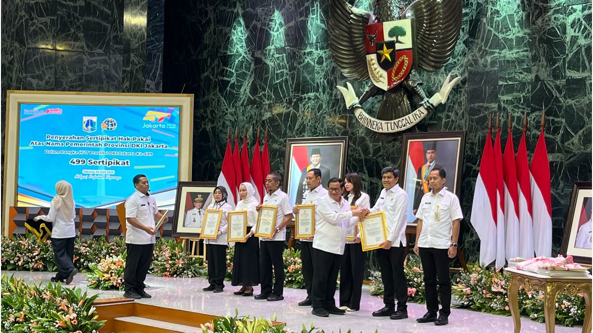 Setara Rp 22 Triliun – Pemprov DKI Terima 499 Sertifikat Aset Hak Pakai