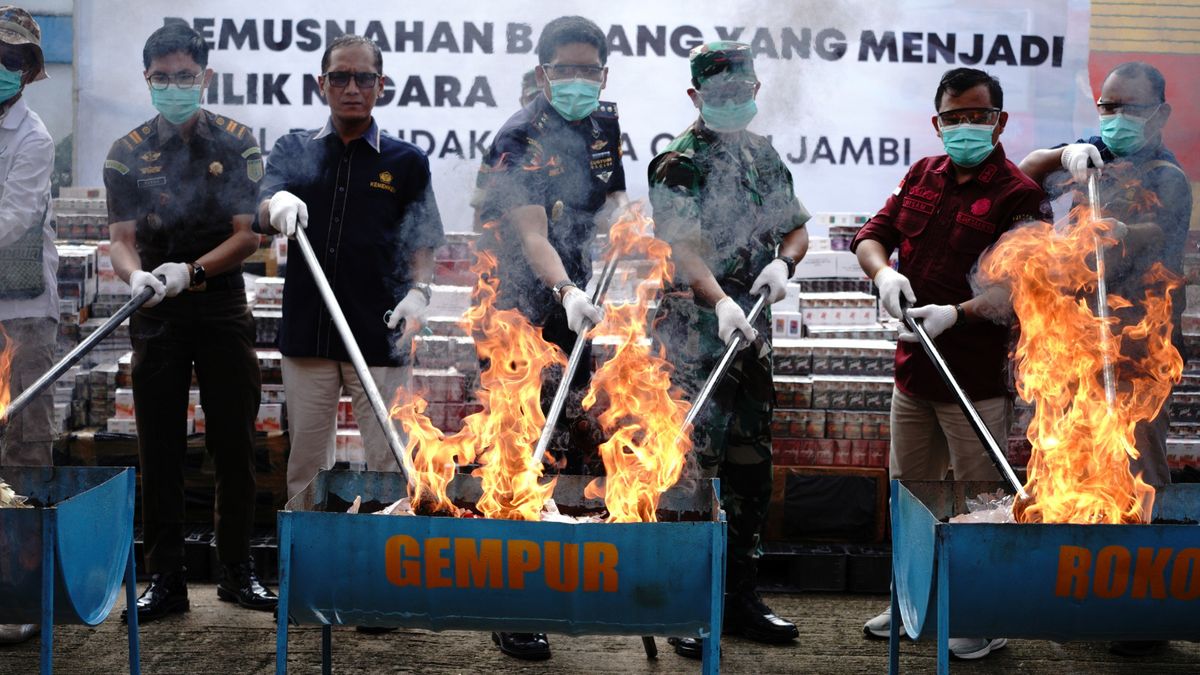 Important Visit: Bea Cukai Jambi Musnahkan Barang Ilegal Senilai Rp3,6 Miliar Hasil 115 Penindakan