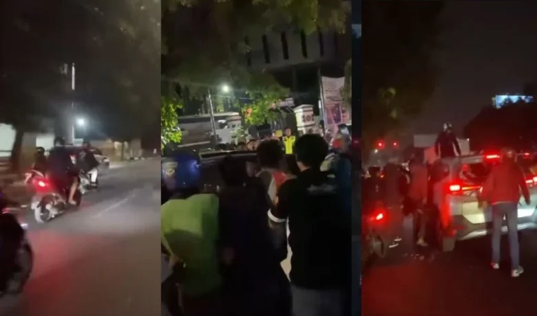 Diduga Tabrak Lari – Toyota Rush Diamuk Massa di Jalan Buah Batu Bandung