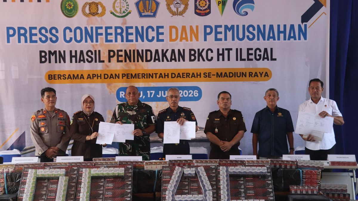 Important Visit: Pastikan 4,6 Juta Batang Rokok Ilegal Tak Beredar di Tengah Masyarakat Lagi, Bea Cukai Madiun Gelar Pemusnahan