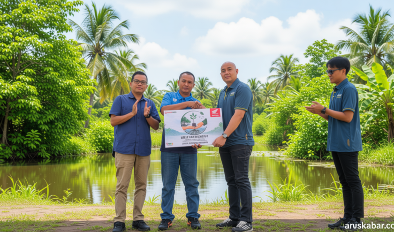 Honda Tanam 500 Mangrove di Desa Terong – Bantu Hijaukan Pesisir Pulau Bangka