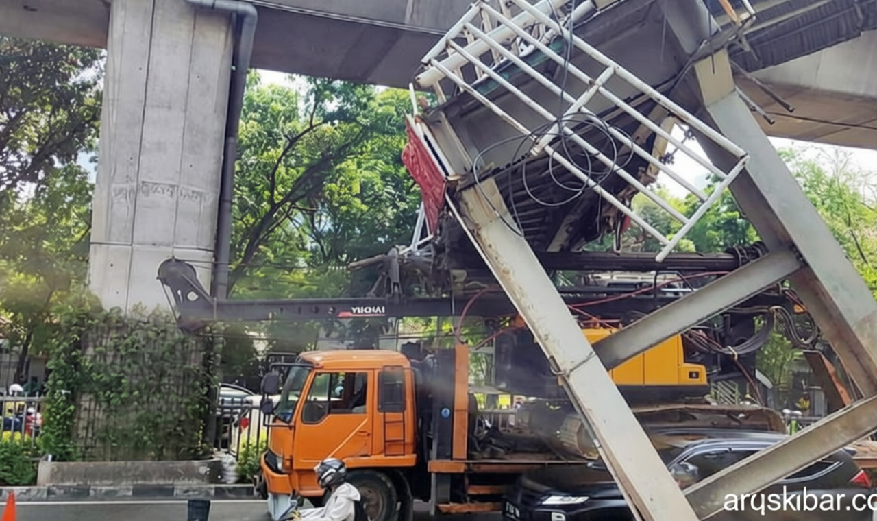 JPO Tendean Roboh – Pramono: Anggaran APBD Tidak Tersedia, Akan Cari CSR
