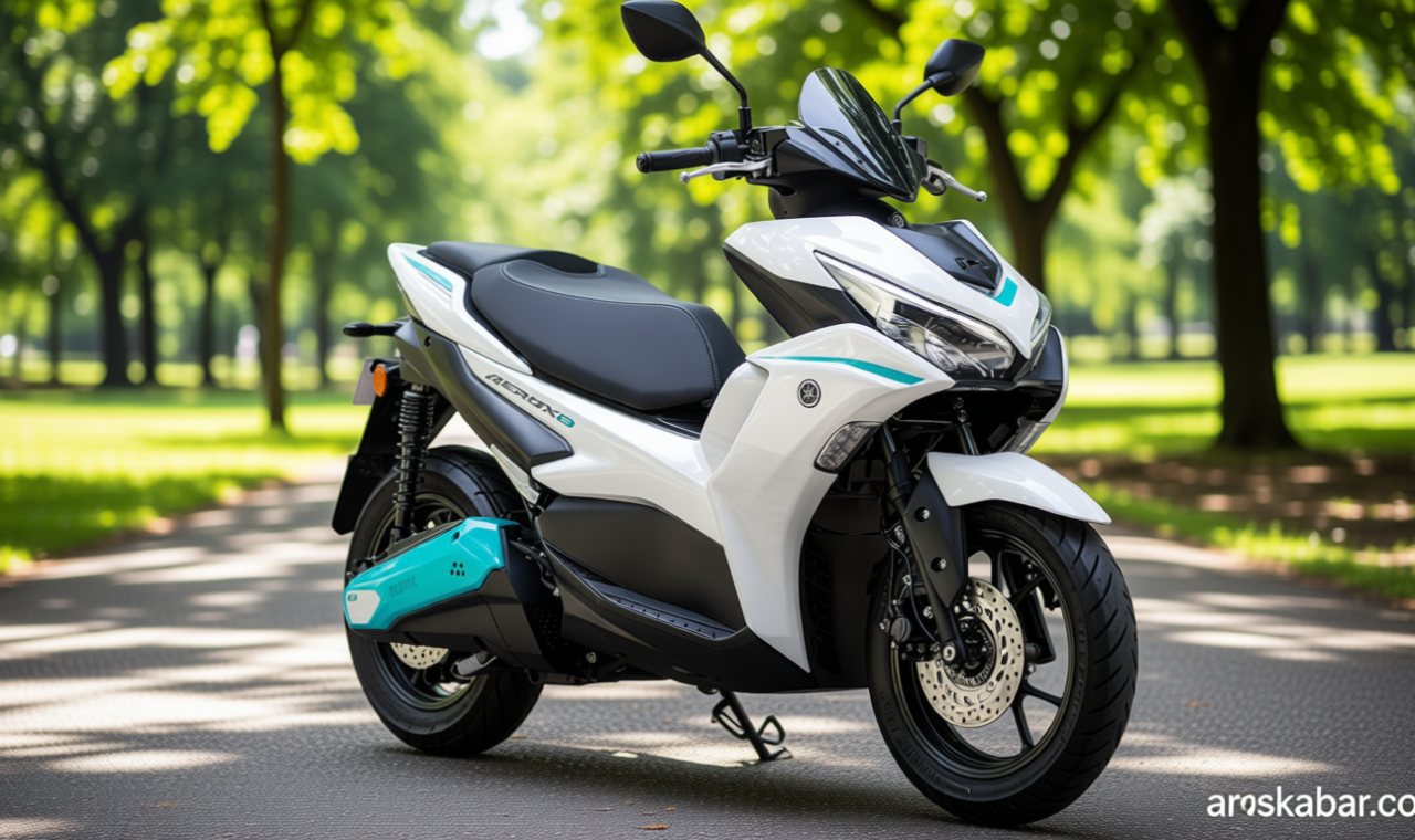 Bedah Fitur dan Teknologi Yamaha Aerox Listrik – Harga Rp52 Jutaan